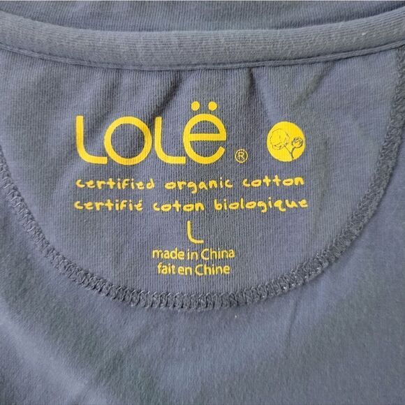 Lolë Women's Blue Scoop-neck Short Sleeve Spring Tee - Picture 2 of 12